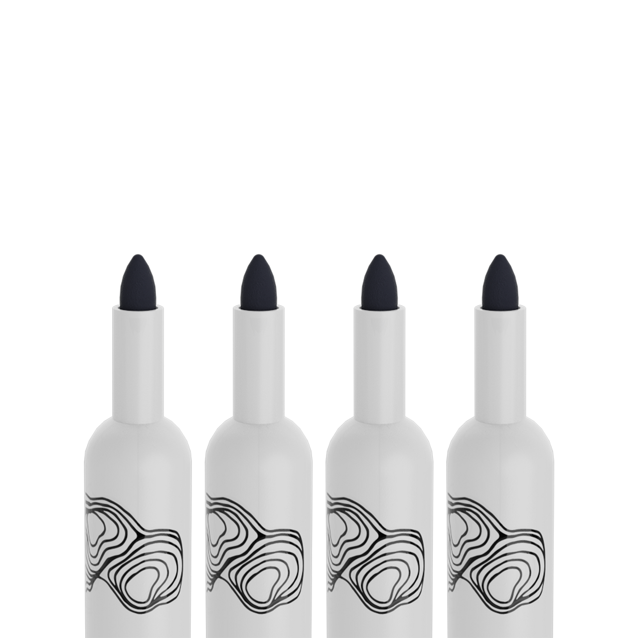 LOKA Dry Erase Markers - midnight 4-pack