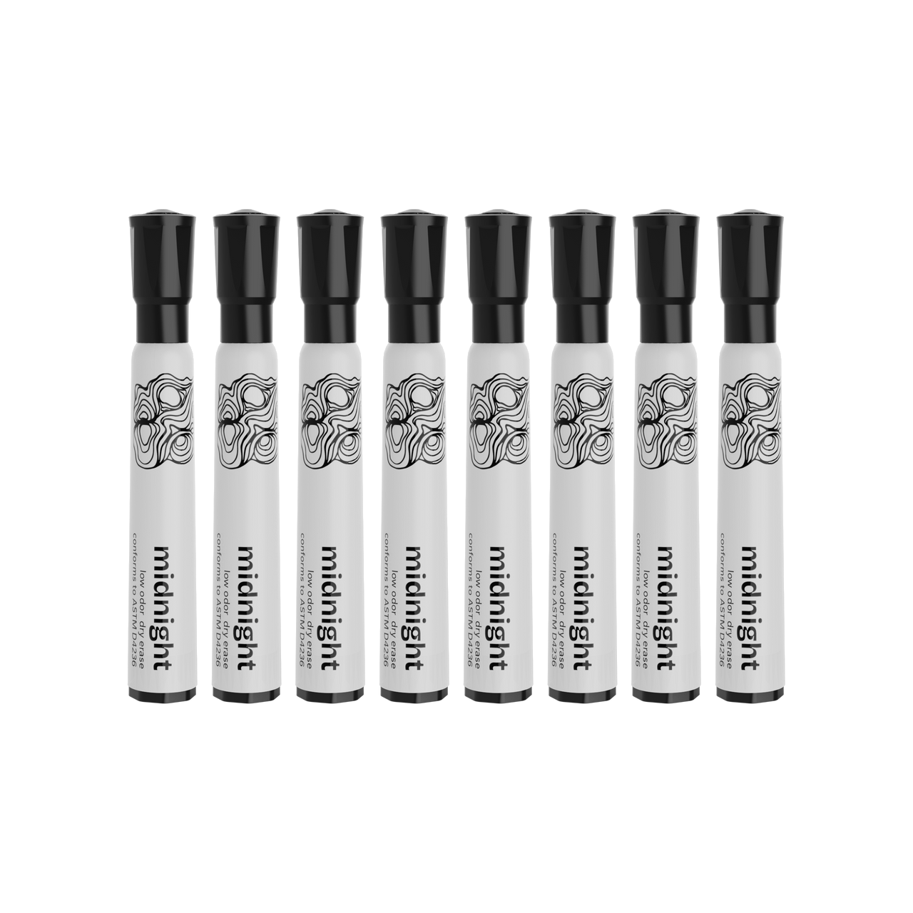 LOKA Dry Erase Markers - midnight 8-pack