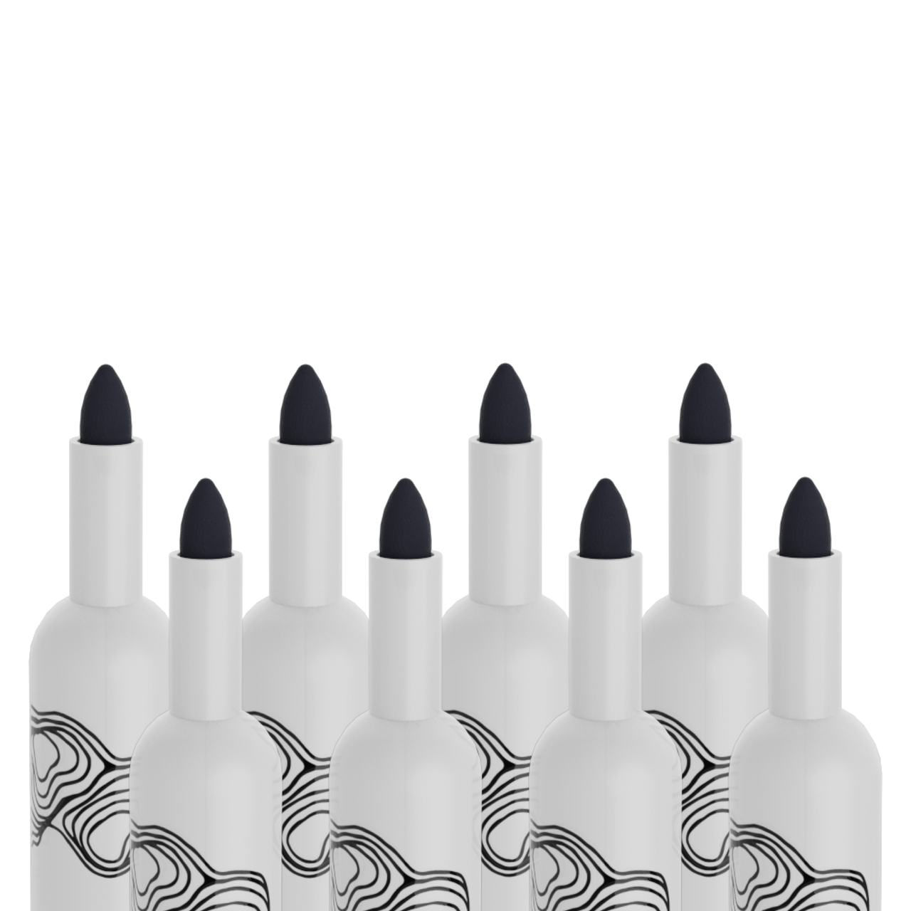 LOKA Dry Erase Markers - midnight 8-pack